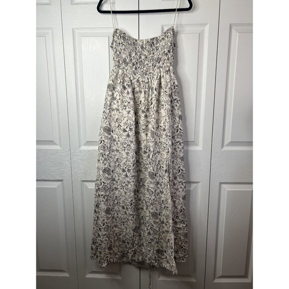 ASTR The Label Stasia White Black Floral Print Maxi Dress Women's Size X-Large - Picture 1 of 9